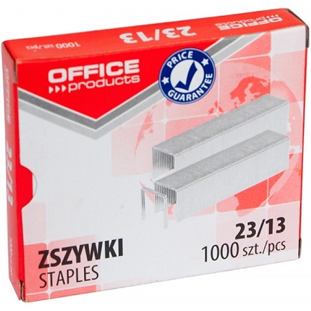 Zszywki Office Products, 23/13, 1000Szt.