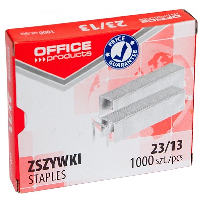 Zszywki Office Products, 23/13, 1000Szt.
