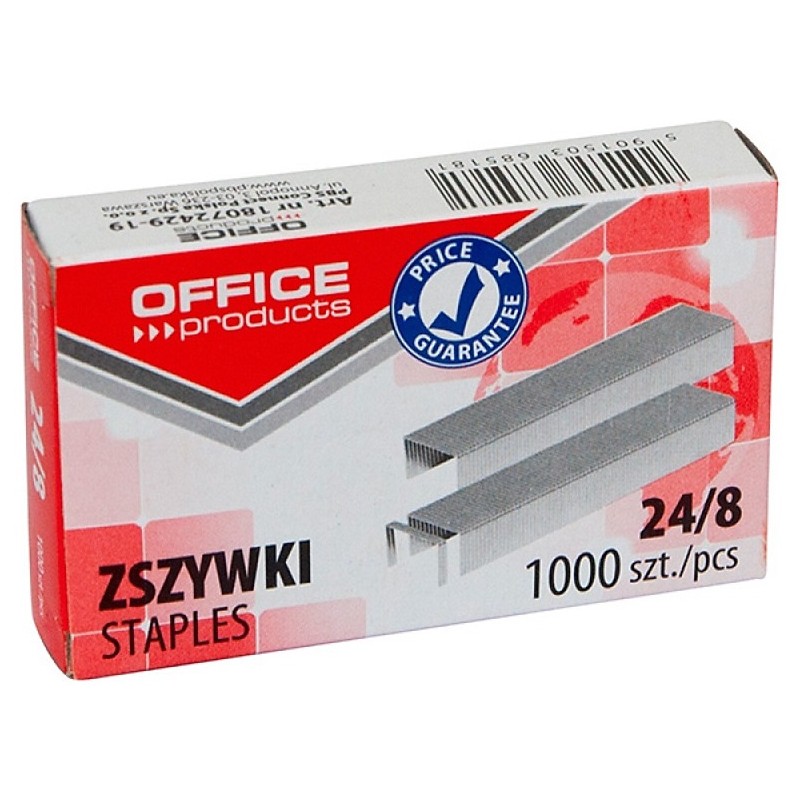 Zszywki Office Products, 24/8, 1000Szt.