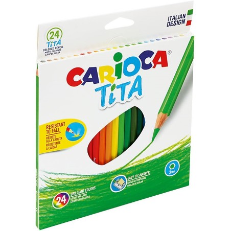 Kredki Ołówkowe Carioca Tita 24 Kolory