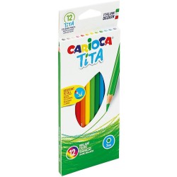 Kredki Ołówkowe Carioca Tita 12 Kolorów
