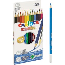 Kredki Ołówkowe Carioca Acquarell 12 Kolorów