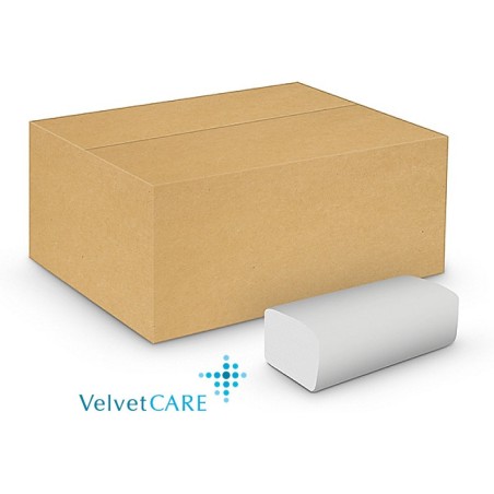Ręczniki Składane Velvet Care V-Fold 2W Celuloza Białe (20X150)