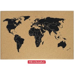 Tablica Korkowa Memboards 60X40Cm Mapa Świata