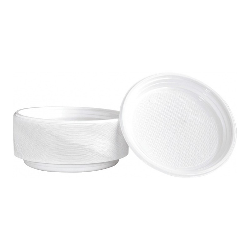 Talerz Plastikowy Office Products Śr.22Cm Biały (100)