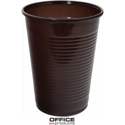 Kubek Plastikowy Office Products 200Ml Termiczny Brązowy (100)