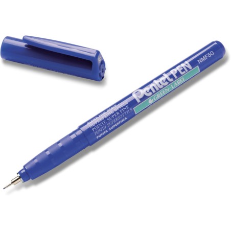 Marker Permanentny Pentel Pen Nmf50 Niebieski