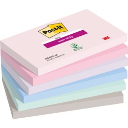 Karteczki Post-It Super Sticky 76X127Mm (655-6Ss-Soul) 6 Kolorów (6X90)