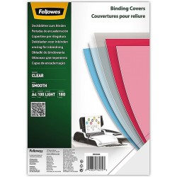 Okładki Do Bindowania Fellowes Smooth A4/180Μm Przezroczyste (100)