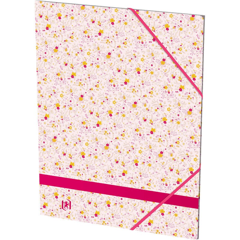 Teczka Kartonowa Z Gumką Oxford Floral A4/350G