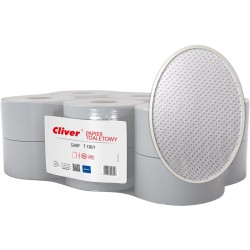 Papier Toaletowy Cliver 130M 1W Makulatura Szary (12)