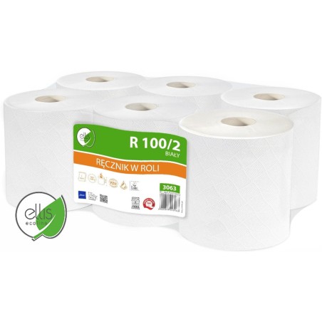 Ręcznik W Rolce Ellis 100M 2W Makulatura Białe (6)