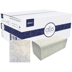 Ręczniki Składane Ellis V-Fold 2W Celuloza Białe (20X150)