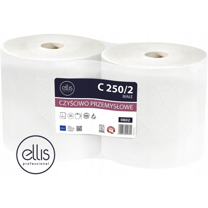 Czyściwo W Rolce Ellis 240M 2W Celuloza Białe (2)