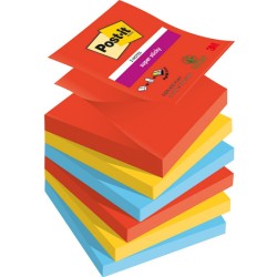 Karteczki Post-It Super Sticky Z-Notes 76X76Mm (R330-6Ss-Play) Mix Kolorów (6X90)
