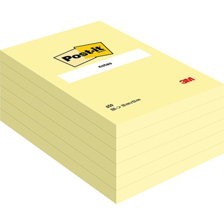 Karteczki Post-It 102X152Mm (659) Żółte (100)