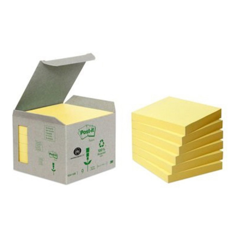 Karteczki Post-It 76X76Mm (654-1B) Żółte (6X100)