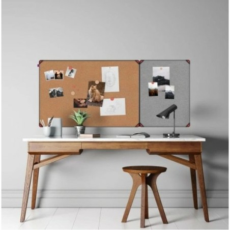 Tablica Filcowa Memobe Idea Edge 60X45Cm Rama Aluminiowa Popielata