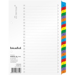 Przekładki Kartonowe Biurfol A5 A-Z Alfabetyczne