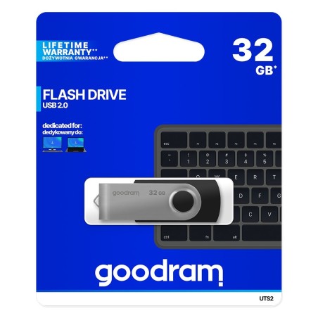 Pendrive Goodram Twister Uts2-0320K0R11 (32Gb  Usb 2.0  Kolor Czarny)