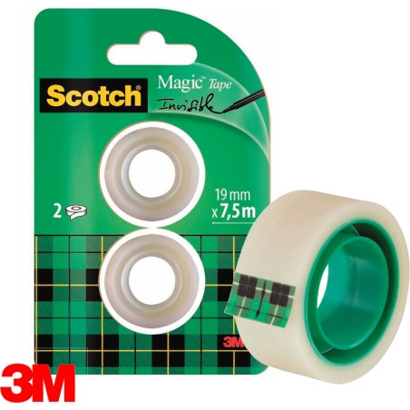 Taśma Biurowa Scotch Magic 19Mm/7.5M Matowa (2)