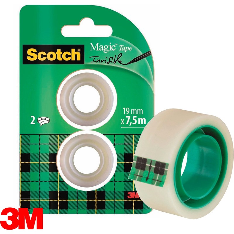 Taśma Biurowa Scotch Magic 19Mm/7.5M Matowa (2)