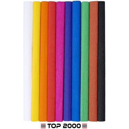 Bibuła Marszczona Top 2000 Creatino 50X200Cm Mix Klasyczny (10)
