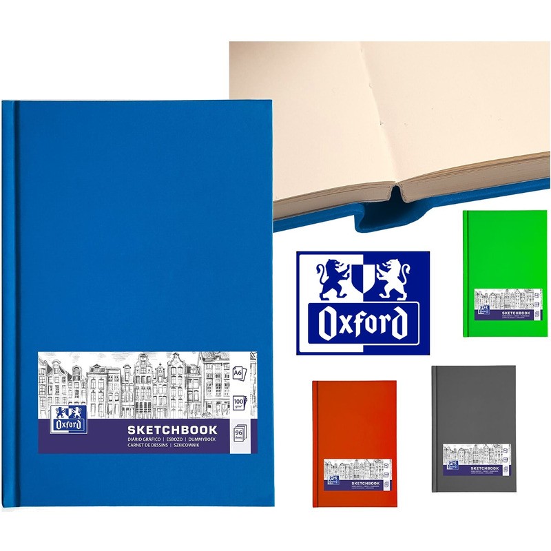 Szkicownik Oxford Sketchbook A6/96K Mix Kolorów