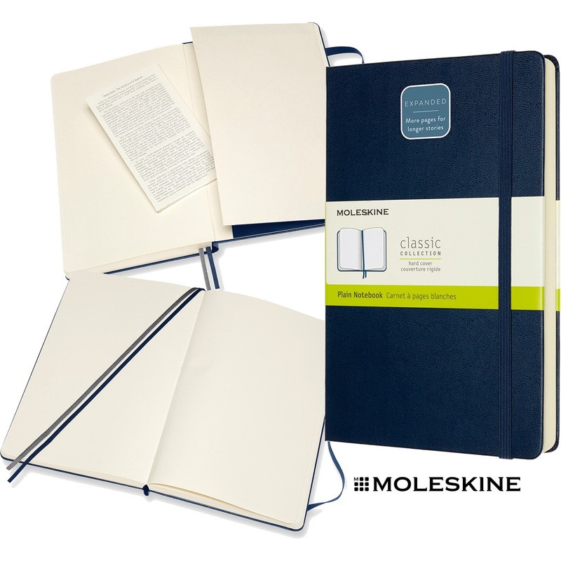 Notatnik Moleskine Classic L (13X21Cm) Gładki Niebieski