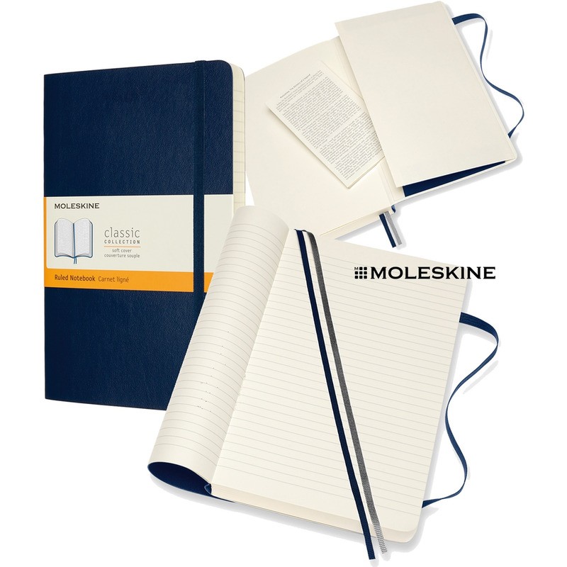 Notatnik Moleskine Classic L (13X21Cm) Linie Niebieski
