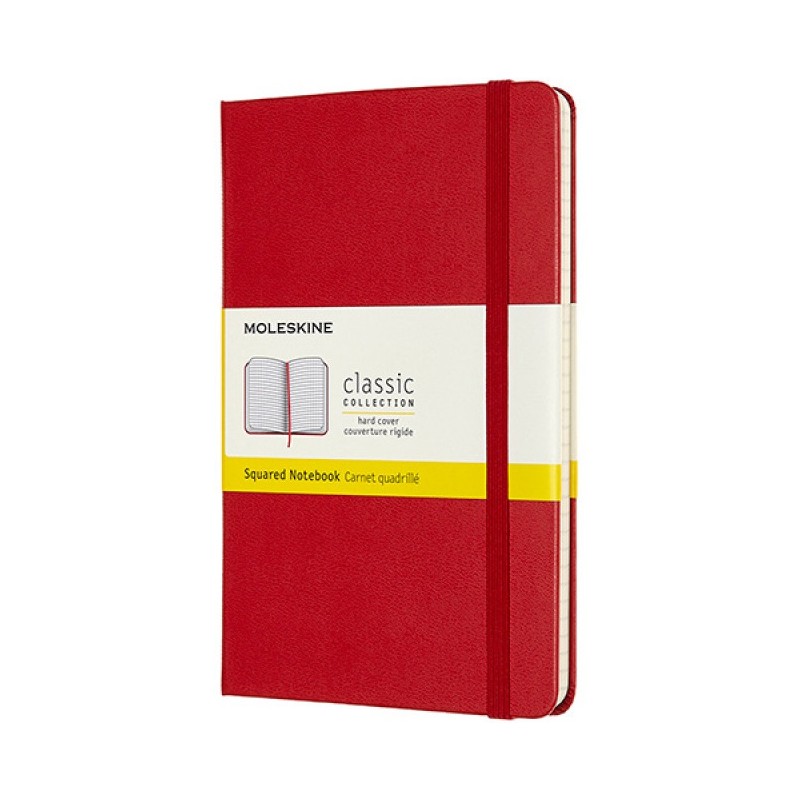 Notatnik Moleskine Classic M (11.5X18Cm) Kratka Czerwony