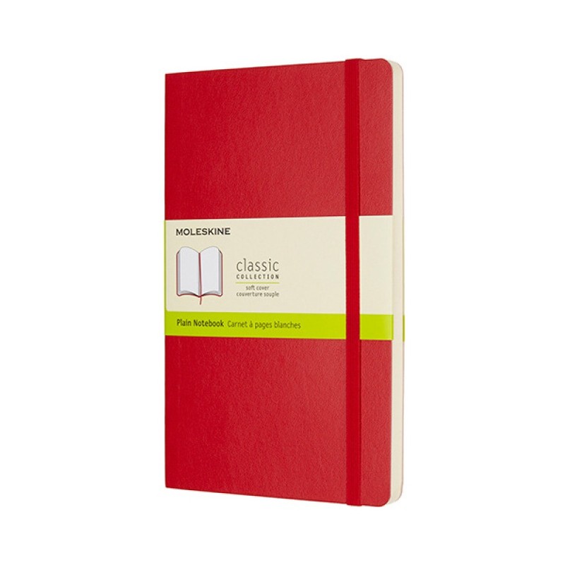 Notatnik Moleskine Classic L (13X21Cm) Gładki Czerwony