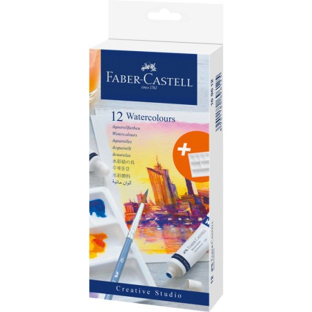 Farby Akwarelowe Faber-Castell Creative Studio 12 Kolorów