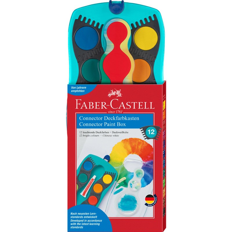 Farby Akwarelowe Faber-Castell Connector 12 Kolorów