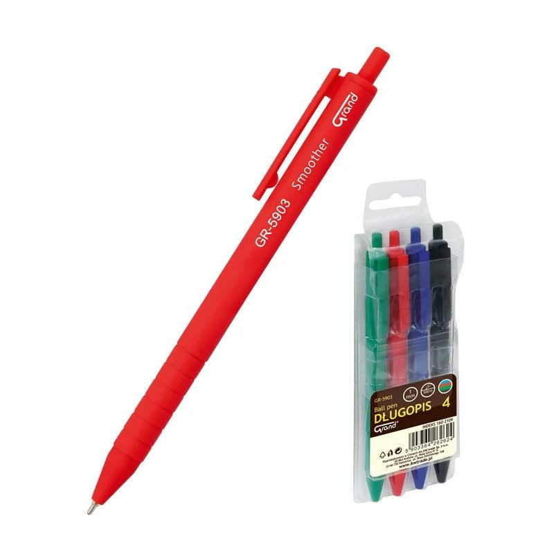 Długopisy Grand Gr-5903 Smoother 4 Kolory