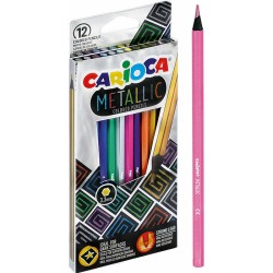 Kredki Ołówkowe Carioca Metallic 12 Kolorów