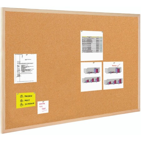 Tablica Korkowa Bi-Office 50X100Cm Rama Drewniana