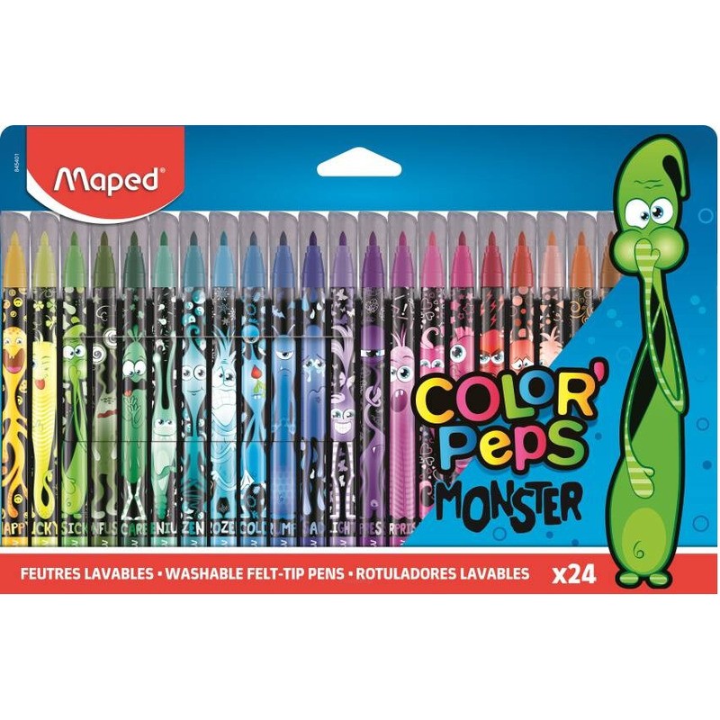 Flamastry Maped Color'peps Monster 24 Kolory