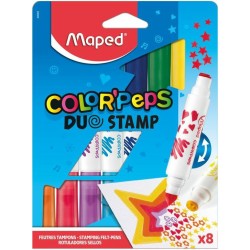 Flamastry Dwustronne Maped Color'peps Duostamp 8 Kolorów