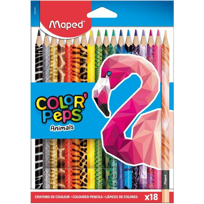 Kredki Maped Color'peps Animals 18 Kolorów