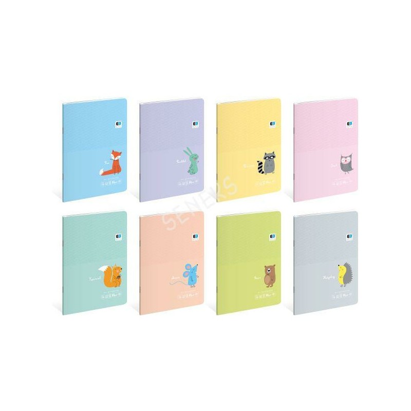 Zeszyt Interdruk B&B Kids Pastel A5/32K 3 Linie