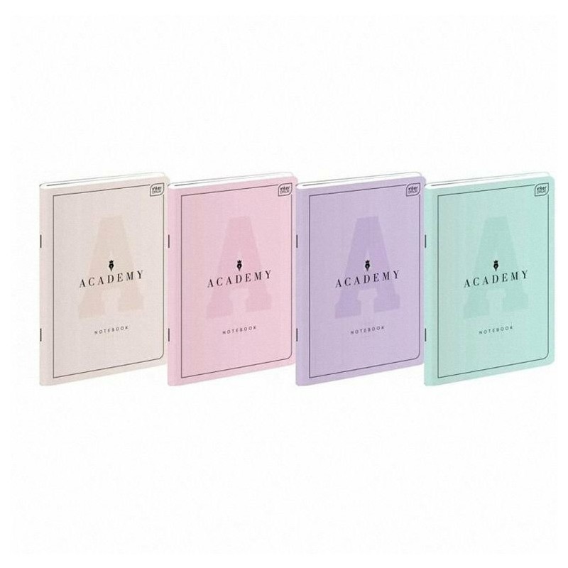 Zeszyt Interdruk Academy Pastel A5/60K Linia