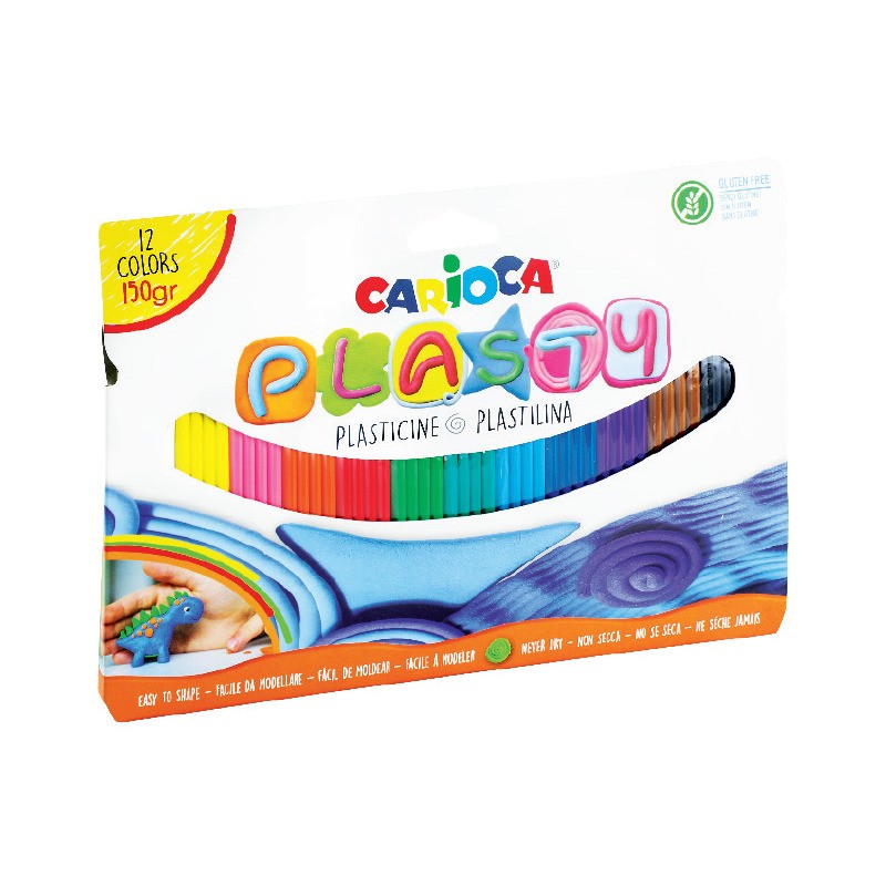 Plastelina Carioca Plasty 150G 12 Kolorów