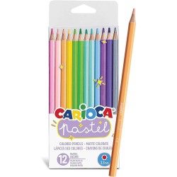 Kredki Ołówkowe Carioca Pastel 12 Kolorów