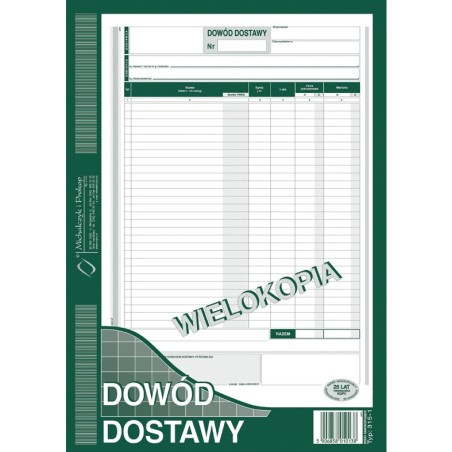 Dowód Dostawy A4
