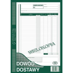 Dowód Dostawy A4