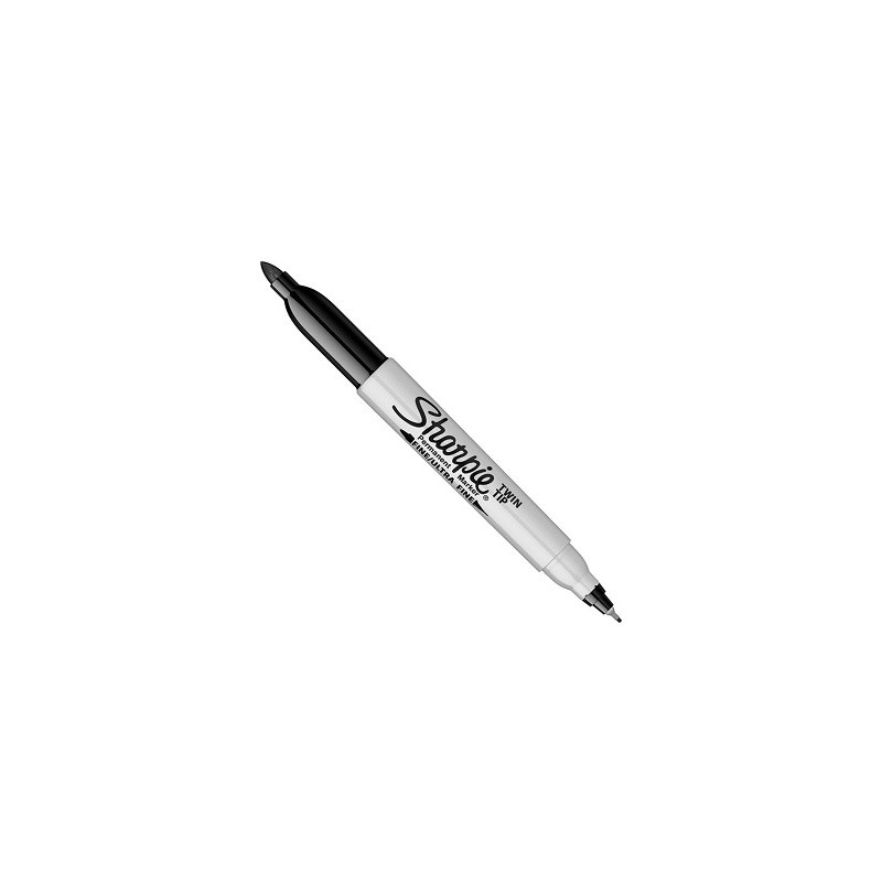 Marker Sharpie Twin Tip Czarny Blister 1 Szt