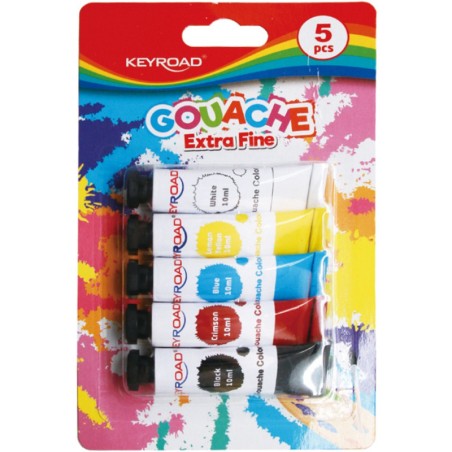 Farby Tempera Keyroad 10Ml X5 Kolorów