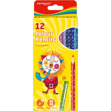 Kredki Ołówkowe Keyroad Color Pencil 12 Kolorów