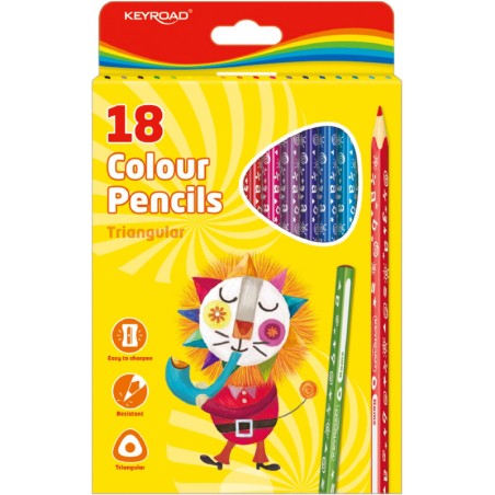 Kredki Ołówkowe Keyroad Color Pencil 18 Kolorów
